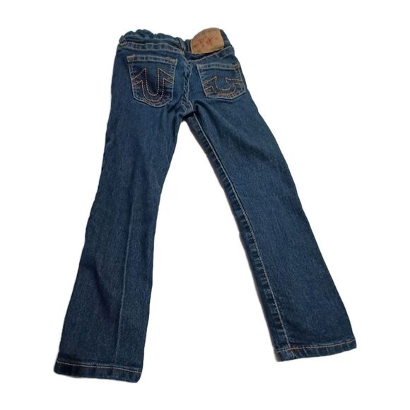 True Religion Boys Straight Leg Jeans With Adjustable Waist Size 6 - Picture 2 of 8